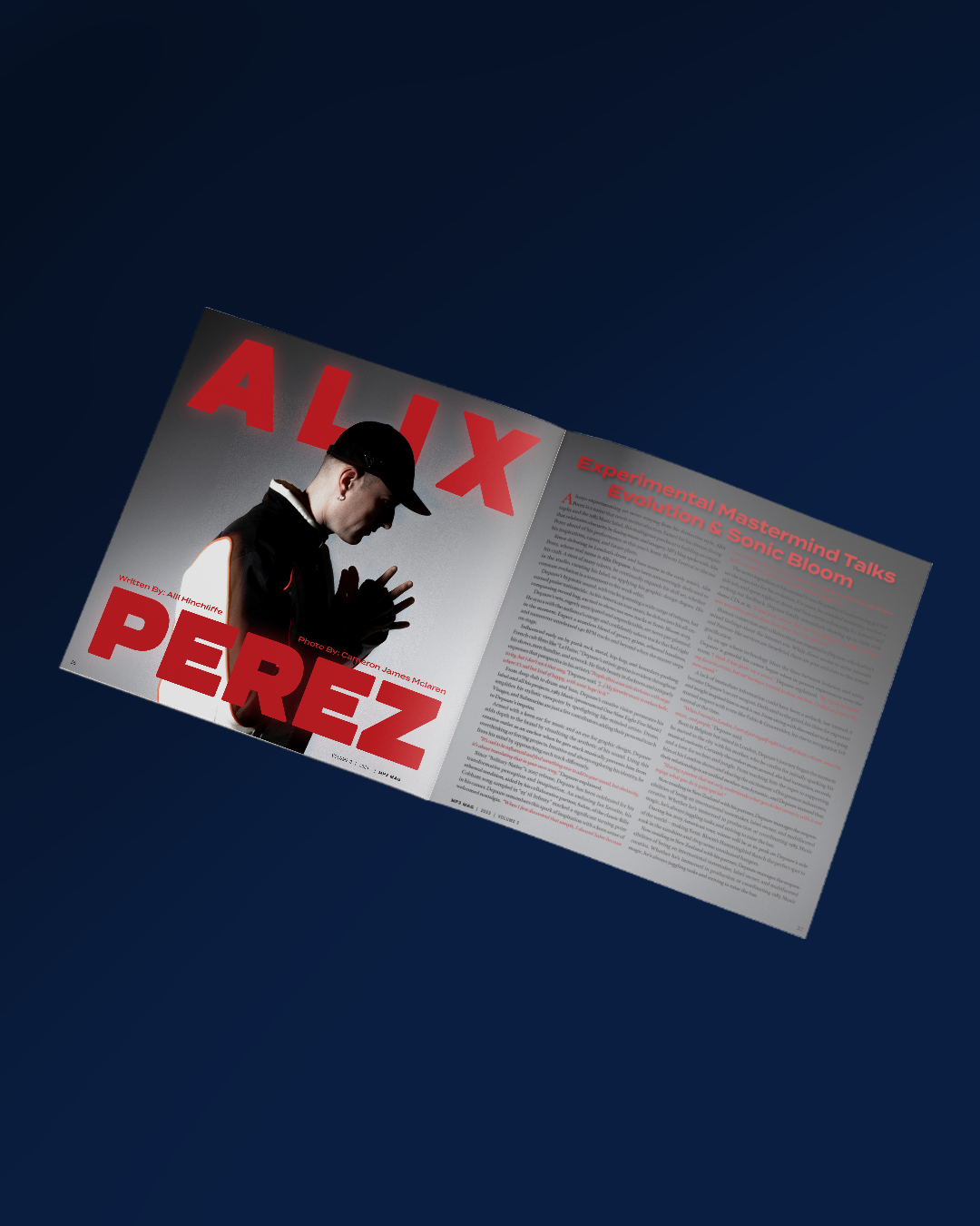 MP3 MAG VOLUME 3 print magazine featuring Alix Perez