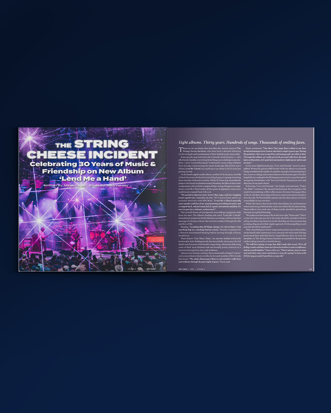 MP3 MAG VOLUME 3 print magazine featuring The String Cheese Incident