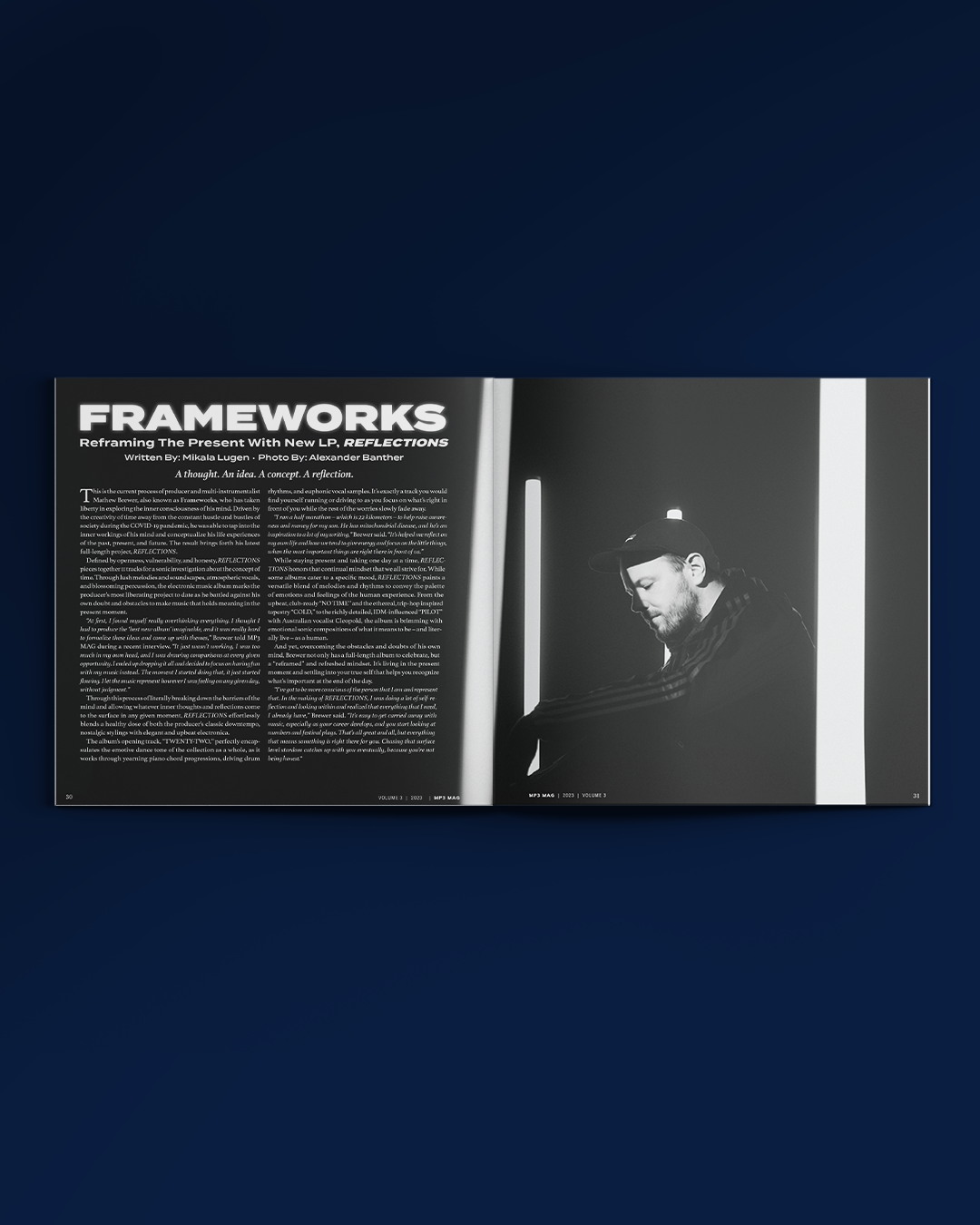 MP3 MAG VOLUME 3 print magazine featuring Frameworks